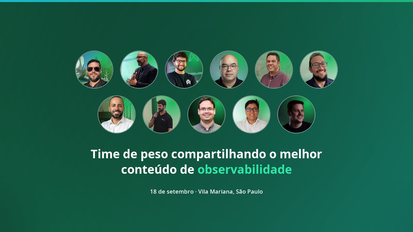 Os 11 palestrantes do Observability Day 2026